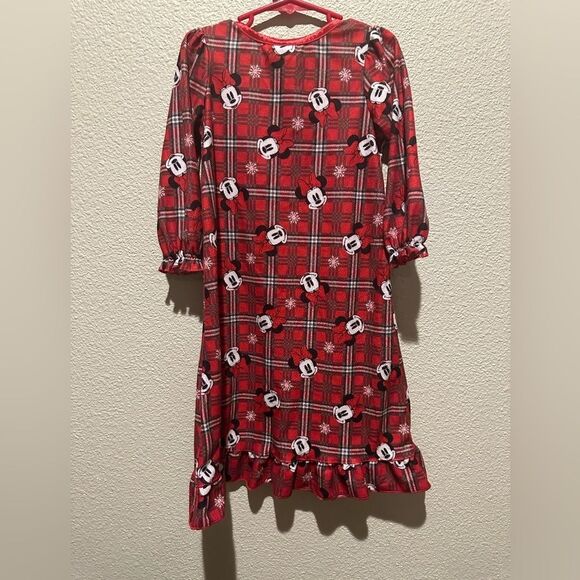 NWOT Disney Minnie Mouse Long  Christmas Nightgown Girl PJS Size 3T - Picture 7 of 10
